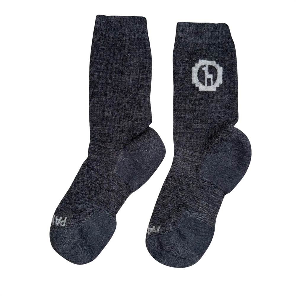 Paka Alpaca Wool Crew Socks Women OS Charcoal Grey Excellent Performance Hiking
